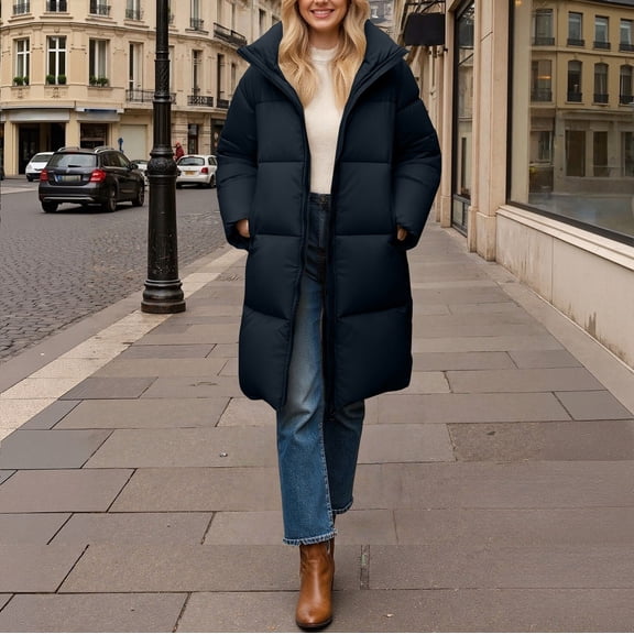 Pyhlmscde Women's Winter Warm Puffer Outerwear Coat, Puffer Jacket Womens, Womens Tops, Womens Winter Coats