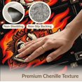 thumbnail image 6 of ODIKA 8'x10' Washable Area Rug Beast Tattoo Statement Arcade Motifs Designer Graphic Face Refined for Dining Room, Large Office, Lounge, Non-Slip Chair-Friendly Mat, 6 of 7