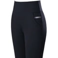 thumbnail image 3 of Pantalones de otoño e invierno para niñas gorditas de mediana edad y mayores con forro polar o sin forro polar, leggings de cintura alta para mujer, pantalones pitillo elásticos para madres, 3 of 5