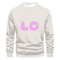 thumbnail image 4 of Elvqul Sweatshirts for Men No Hood Graphic White Crew Neck Long Sleeve Mens Sweatshirts, 4 of 4