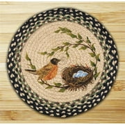 Earth Rugs 49-CH121RN Robins Nest Round Chair Pad