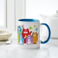 thumbnail image 6 of CafePress - Colorful Kitty Cats &Amp; Butterflies Mug - 11 oz Ceramic Mug - Novelty Coffee Tea Cup, 6 of 6