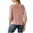 thumbnail image 6 of TRUBKH Women's Cardigan Cropped Cardigan Sweaters Pullover Cardigan Open Front Outwear Cute Cardigan Sweaters Loose Fit Plus Size Tops Women Dress Cover Up Travel Outfits for Women Pink M, 6 of 7