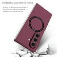 thumbnail image 2 of Allytechgroup Magnetic Case for Samsung Galaxy Z Fold 4, Support Wireless Charging Slim Lightweight Non-Slip Glossy Back Cover Shock-Absorbent Anti-Scratch PC Shell for Women Men, Winered, 2 of 9