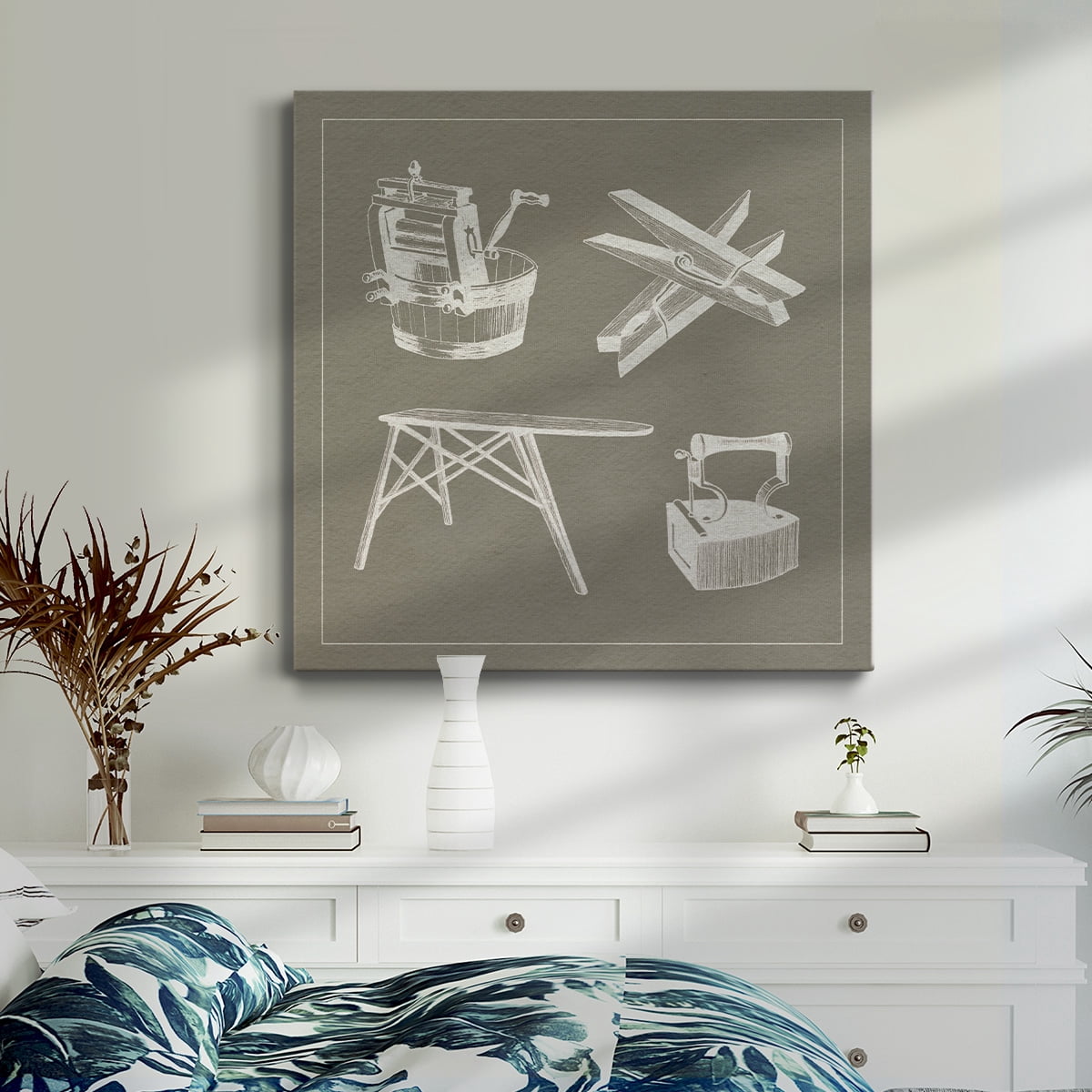 Wexford Home Laundry Tips VIII-Premium Gallery Wrapped Canvas, 10" x 10" - Ready to Hang