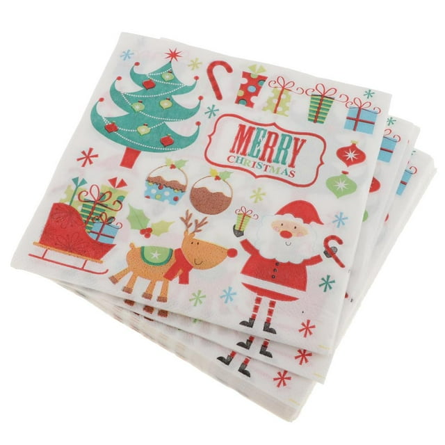 20 Piezas Servilletas de papel Yuyangstore Decoración de Navidad 33cm