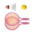 thumbnail image 3 of Juego de bádminton y tenis para niños, ligero, juguete interactivo para padres e hijos. Rosa, 3 of 9