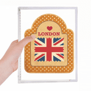 Point UK London Stamp Union Jack Notebook Loose Diary Refillable Journal Stationery
