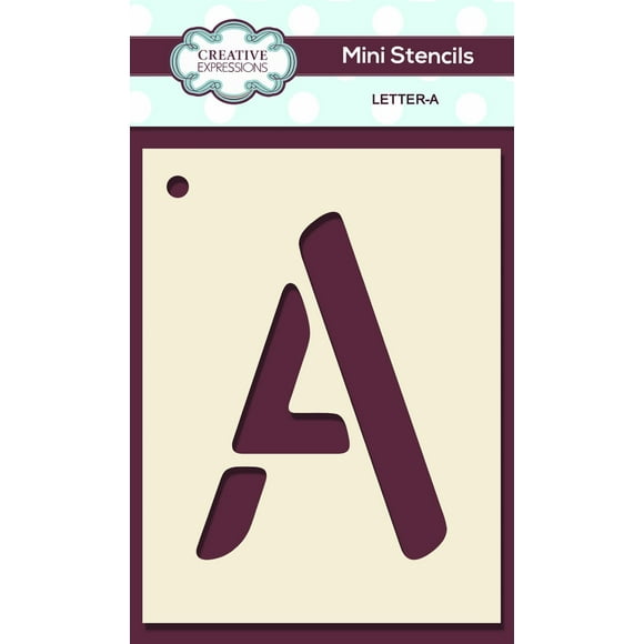 Mini Stencil Upper Case Letter - T