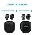 thumbnail image 3 of Suritch Protective Case for Bose QuietComfort Earbuds II 2022/QuietComfort Ultra 2023, with Carabiner, Black, 3 of 6
