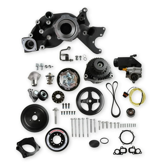 Holley Performance 20-201BK Mid-Mount Accessory Drive System Kit