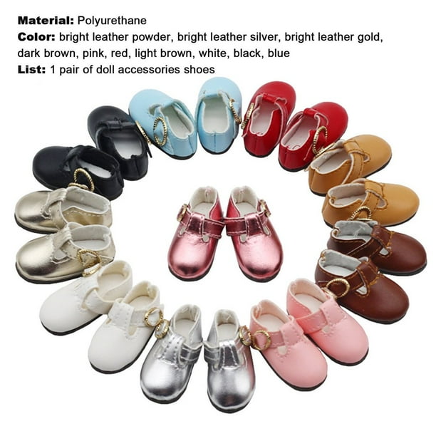 Delicate Craft Baby Doll Shoes Premium T strap Buckle Fashion Girl Doll Sandal for Kids