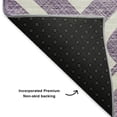 thumbnail image 3 of Addison Rugs Mayfield Washable Transitional Geometric Purple Rectangle Rug, 2'6" x 3'10", 3 of 6
