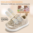 thumbnail image 3 of STQ KIDS Wide Toe Box Toddler Shoes Barefoot First Walk Sneaker Gold Size T8, 3 of 8