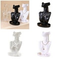 thumbnail image 2 of FENOHREFE Mannequin Shaped Necklace Elegant Earrings and Rings Holder Jewelry Display Stand for Jewelry and Pendants, 2 of 7