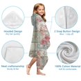 thumbnail image 7 of Pioneer Flower Floral Print Pattern Hooded Bath Towel，60"x35" for Ages 3 To 12 Kids, Quick Dry Lightweight Soft Microfiber Hood Beach Towel Cover Up for Kids, 7 of 7