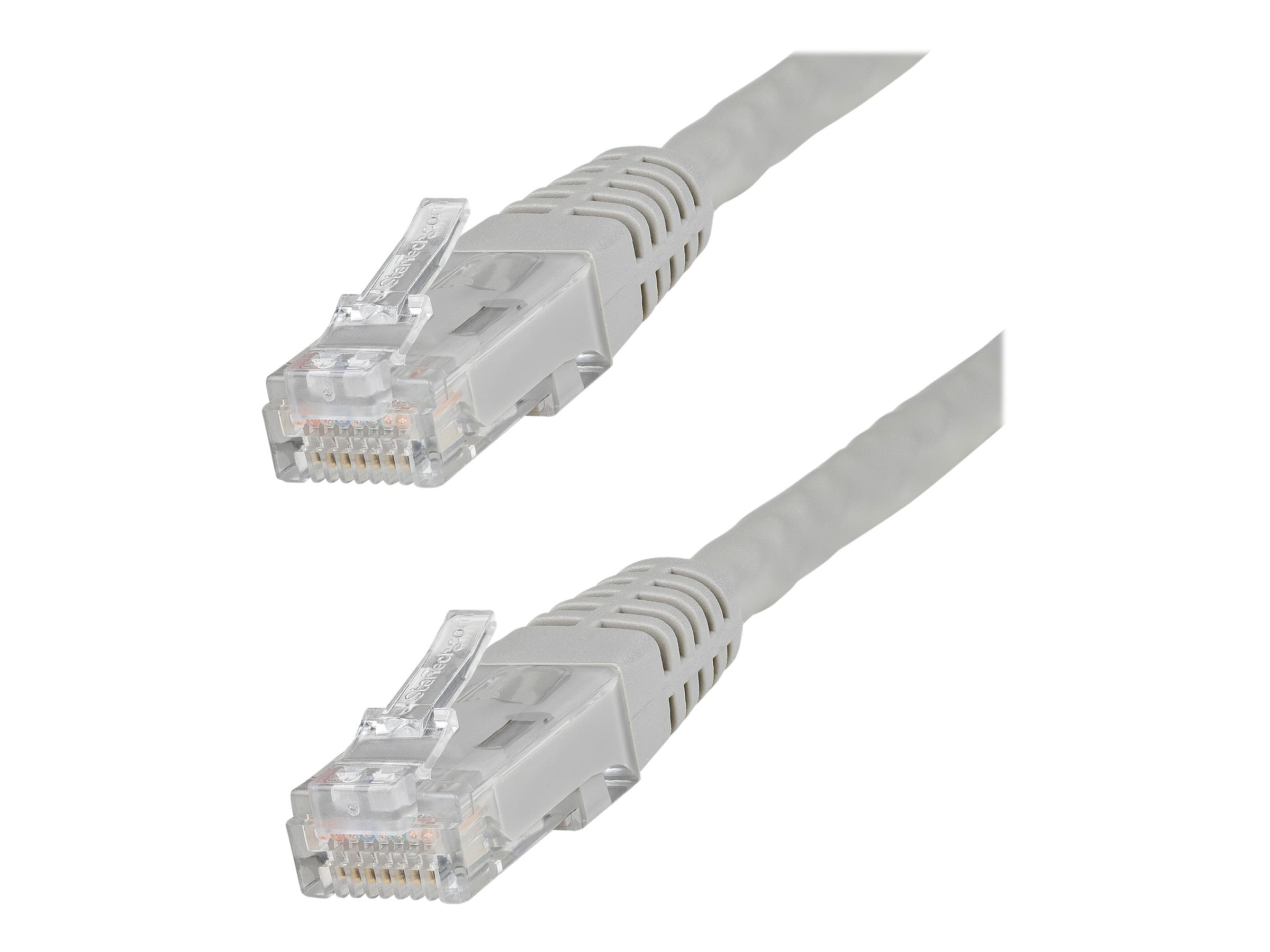 StarTech 20ft CAT6 Ethernet Cable - Gray CAT 6 Gigabit Ethernet Wire -250Mhz 100W PoE++ RJ45 UTP Molded Category 6 Network Patch Cord (C6PATCH20GR)