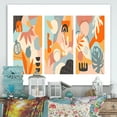 thumbnail image 2 of Compostion Minimalistic of Organic Shapes VII 8 in x 12 in Painting Canvas Art Print, by Designart, 2 of 4