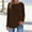 Brown, variant on Abomasnow Cotton Long Sleeve Workout Shirts for Women Loose Fit Crewneck Athletic Yoga T-Shirts Fall Tops