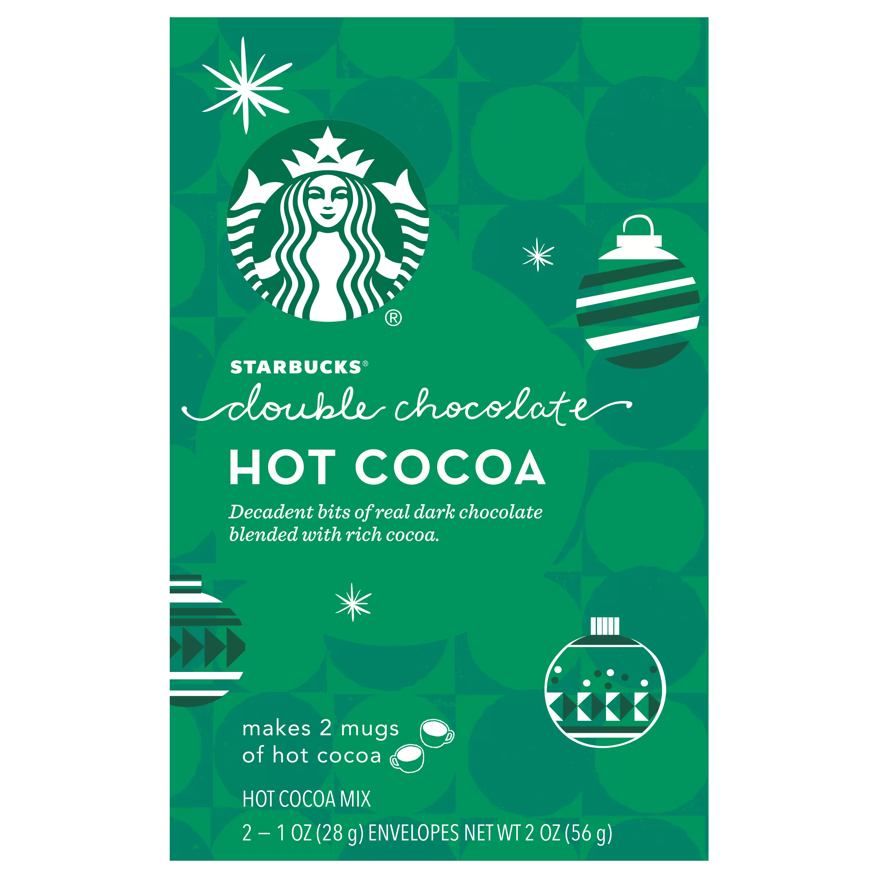 (4 pack) Starbucks Double Chocolate Ornament, 2 oz.