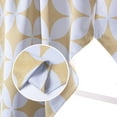 thumbnail image 5 of DriftAway Amelia Room Darkening Window Treatment for Bay Window Scalloped Swag Curtains Valance Geo Round Circle Star Pattern for Kitchen Tier Curtain Living Room Rod Pocket, 2 Panels, W33xL60, Yellow, 5 of 9