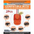 thumbnail image 2 of Czcpp-2 Pcs pour Adaptateur de Batterie Ridgid AEG 18V, pour Adaptateur de Roues Motorisées, Convertisseur DIY Station d'Alimentation, pour Jouets Voiture Rc Batteries, pour Robotique et Camion Rc, Kit de Conversion de Batterie avec Interrupteur, 2 of 4