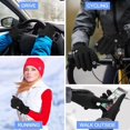 thumbnail image 7 of AIGIA Winter Warm Gloves Men Women Cycling Working Windproof Waterproof PU Leather Touchscreen Cold Weather Driving Gloves, 7 of 7