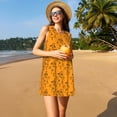 thumbnail image 3 of Balery Fall Cute Simple Scarecrow Vestidos de verano para mujer con estampado: vestido holgado sin mangas, vestido playero informal y cómodo para días calurosos., 3 of 7