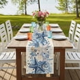 thumbnail image 4 of Table Runners 72 Inches Long Dress Scarves, Blue Coastal Starfish Farmhouse Kitchen/Dining Table Runner, Coffee Tablerunners, Beach Nautical Shell Eucalyptus Retro 16x72 Inch, 4 of 9