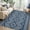Blue, variant on FairOnly 5'x7' Grey Black Rugs Modern Geometric Washable Stain-Resistant Area Rugs for Kitchen Dining Room Nursery Area Rug