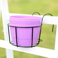 thumbnail image 4 of Shelf Iron Wire Hanging Flower Pot Brackets Holder Balcony Flower Pot Stand Rack Railing Shelf Patio Balcony Decoration, 4 of 7