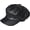 Black, variant on Newsboy Cap for Men Women, PU Leather Adjustable Beret Hat with Visor 8 Panel Winter Cabbie Painter Cap