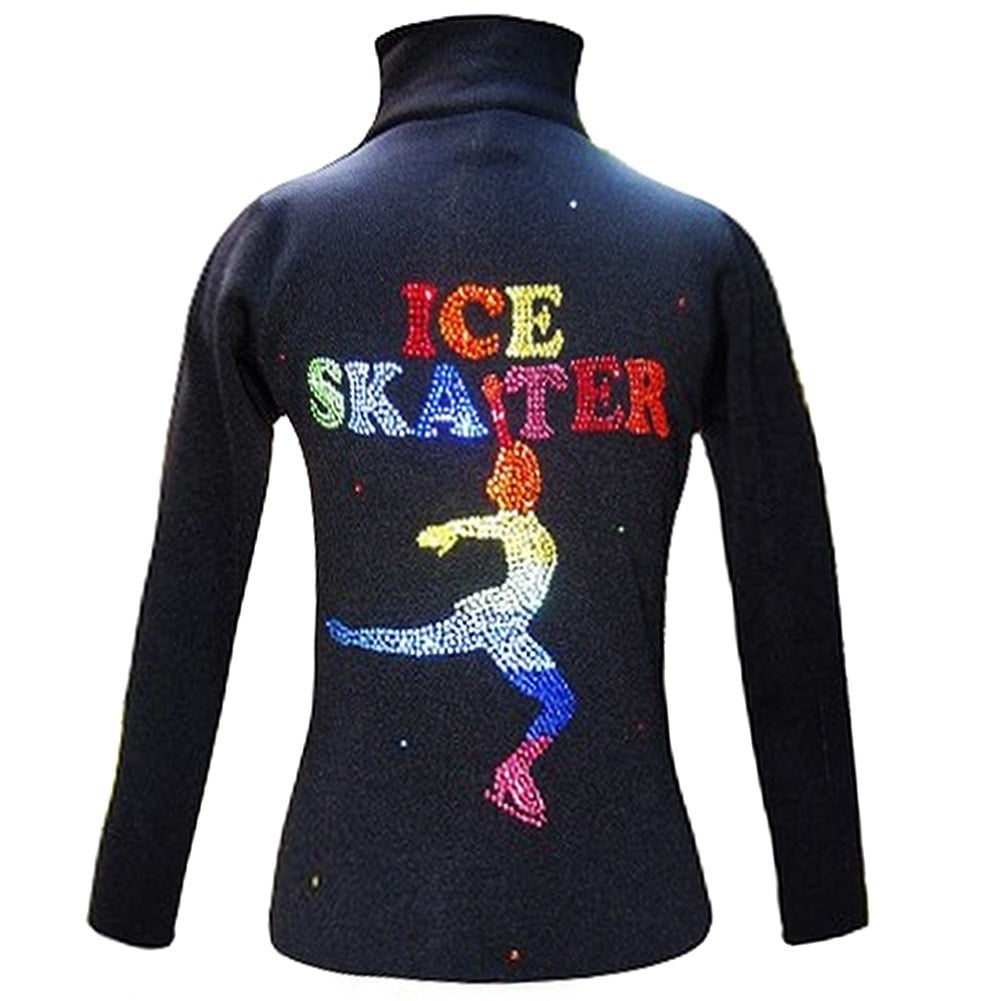 Ice Fire Skate Wear Ice Fire Skate Wear Black Jacket Rainbow Ice