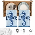 thumbnail image 5 of Navy Blue Seahorse Kitchen Towels Set of 4, Summer Coastal Bubbles Ocean Waves Absorbent Dish Towels for Kitchen, Microfiber Hand Towel, Quick Drying Tea Towel for Cleaning Decorative Dishcloths, 5 of 7