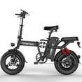 thumbnail image 2 of Peak 750W Folding Electric Bike for Adult, Max 75 Miles 24MPH Electric Bicycle, 14" Folding E Bike, 48V 20Ah Removable Battery, PAS Control, Full Suspension, Commuter E-Bike for Adults Teens, 2 of 14