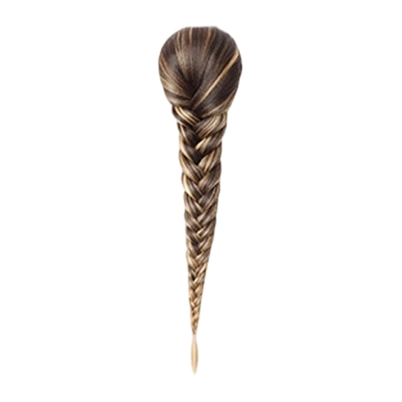 Elastic Net Drawstring Fishbone Braid Wig For Effortless Daily Hair Transformations With Natural Feel Synthetic Fibers And Comfortable Design