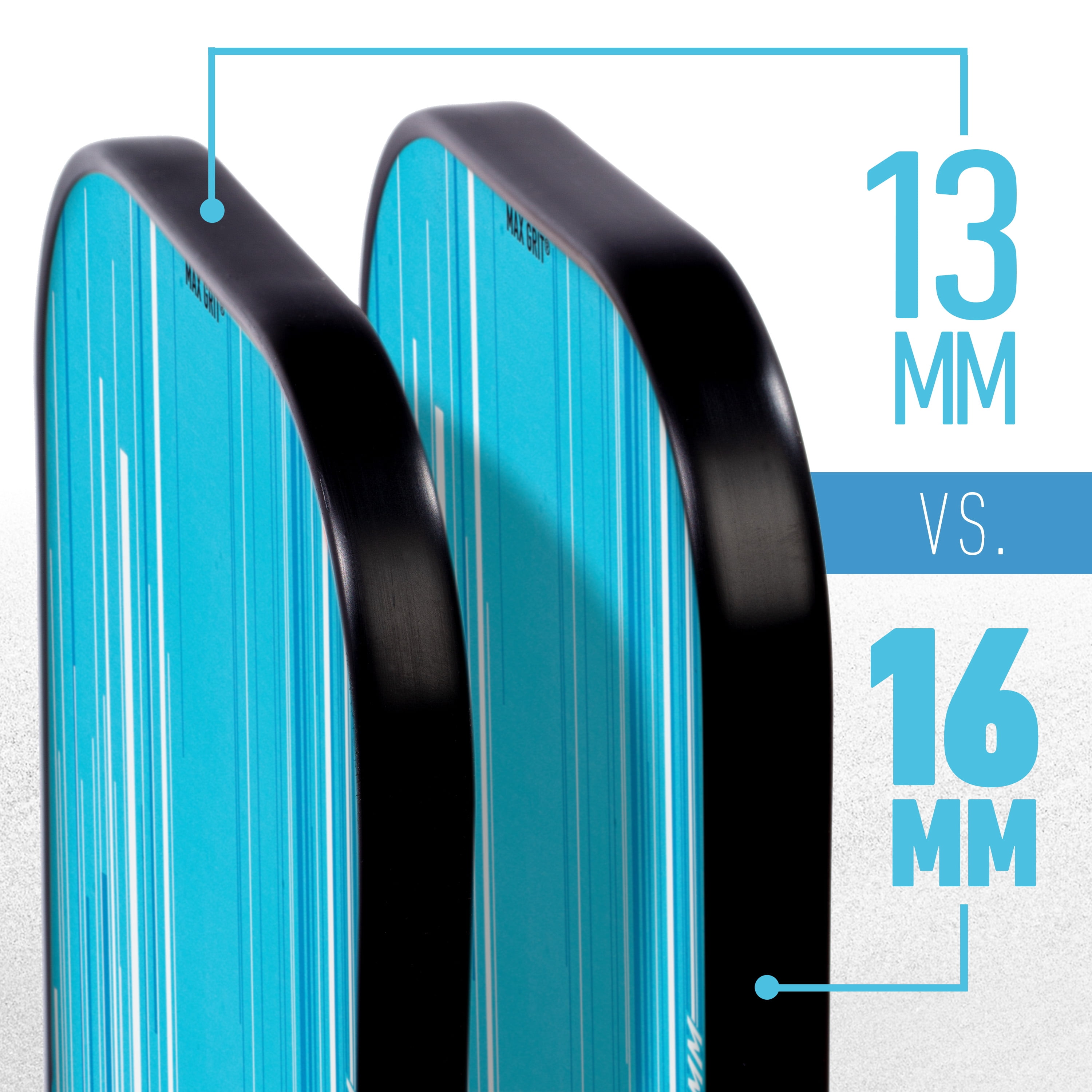 Franklin Sports Pro Signature Pickleball Paddles - 16mm Poly Core - Blue