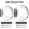 thumbnail image 4 of CHAO Blanco/Negro 2 Piezas Correa Deportiva Compatible con Correa Apple Watch 44 mm 42 mm 45 mm, Correa de Silicona Transpirable con Hebilla de Doble Orificio, para iWatch Series 7 6 5 4, 4 of 5