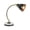 Black Spotlight Solid Round 7" x 12" x 19", variant on DecMode 19" Spotlight Black Desk Lamp with Black Metal Shade