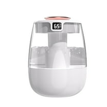 Cool Mist Humidifier for Home Bedroom, 77.4oz Top Fill USB Personal Desktop Humidifier with Colorful LED Night Light for Plants, Office Room, Auto Shut-Off, 2 Mist Modes, Super Quiet, White