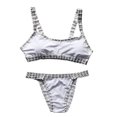 thumbnail image 2 of WILLBEST Traje de Baño de Manga Larga Para Mujer, Conjunto de Tankini Para Playa, Traje de Baño de Punto, Traje de Baño Separado de Verano Con Sombrero A Juego, Traje de Baño Informal, 2 of 4