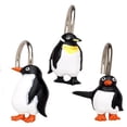thumbnail image 1 of Crochets de Rideau de Douche en Résine "Arctic Penguins", Ensemble de 12, 1 of 4