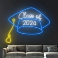 thumbnail image 3 of Handmadetneonsign Class Of 2024 Neon Sign, Graduation Gifts, Neon Sign Custom Graduation Decor, 3 of 5