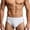 White a1, variant on jobturf Side Striped Swim Briefs for Men Quick Dry Low Rise Swim Trunks with Removable Pad Comfy Underwear Panties for Beach Pool M-2XL