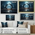 thumbnail image 4 of Designart "Celestial Portal Surreal Galaxy Landscape V" Landscapes Framed Wall Art Decor - Traditional Blue Surrealism Landscape Hallway Framed Wall Art Decor, 4 of 6