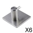 thumbnail image 1 of Toalla Gancho Cocina Soledad Acero Inoxidable 304 Pulido Sin Taladrar 6 Piezas, 1 of 10