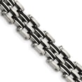 thumbnail image 1 of Bracelet en Caoutchouc Noir en Acier Inoxydable 9.25 Po, 1 of 2