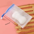 thumbnail image 2 of Exfoliates Bag Foaming Net Soap Saving Bag White Bag with Drawstrings, 2 of 8