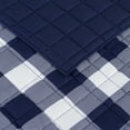 thumbnail image 3 of Serta Simply Comfort Alex Navy/White Buffalo Check Plaid Printed Quilt Set, King (3-Piece), 3 of 3