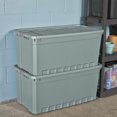thumbnail image 3 of Sterilite 189L Stacker Tote-  Aqua, 3 of 3